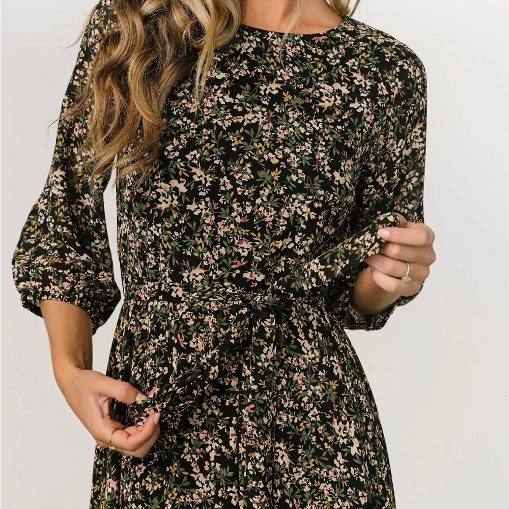 Baltic Born Rebecca Maxi floral Dress 1X worn 1 time